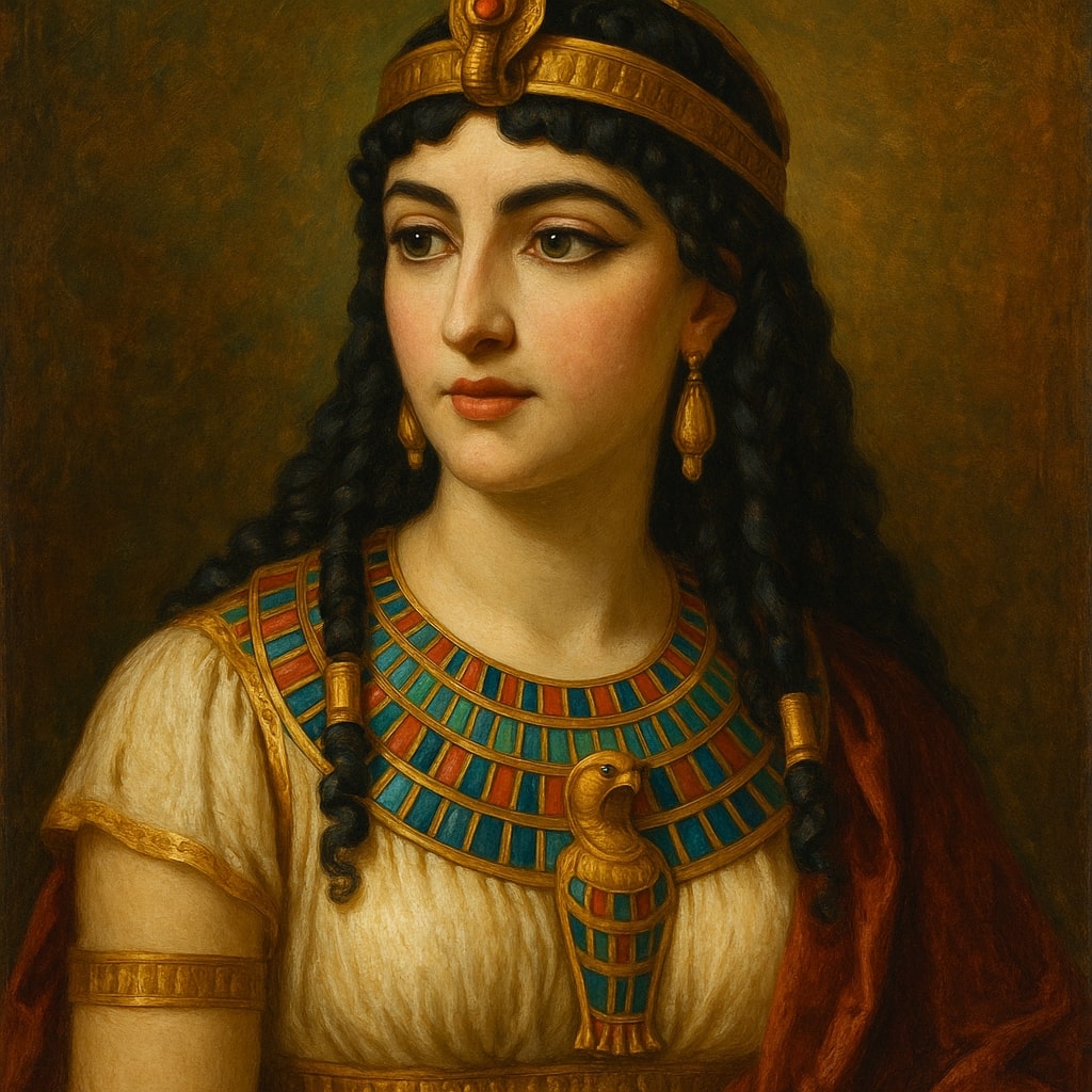 cleopatra antique portrait painting