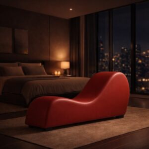 red relaxation intimate quality home chaise