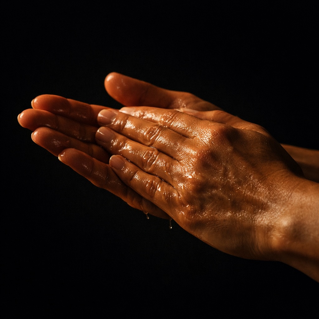 Hand-blending ritual oil